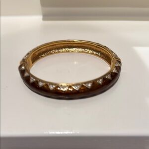 Stella and Dot Elegant Gold and Brown Bracelet